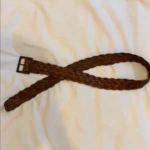 Hollister brown braided belt